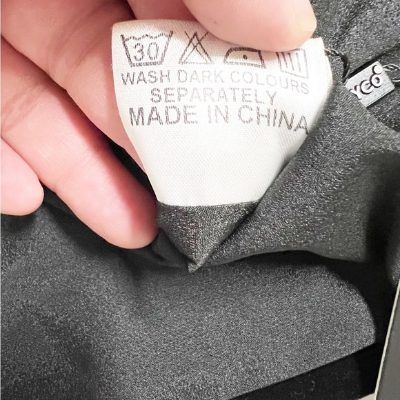 BURRYCO Womens Black Velvet Peter Pan Collar Embroidered Pocket A Line Dress - Picture 14 of 14